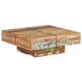 Coffee Table 80x80x28 cm Solid Reclaimed Wood - Extra Image
