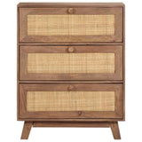 Sideboard 61x35x76 cm Solid Mango Wood - Front View