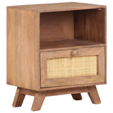 Bedside Cabinet 40x30x50 cm Solid Mango Wood - Extra Image