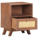 Bedside Cabinet 40x30x50 cm Solid Mango Wood - Top-Down View