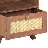 Bedside Cabinet 40x30x50 cm Solid Mango Wood - 45-Degree Angle