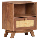 Bedside Cabinet 40x30x50 cm Solid Mango Wood - Extra Image