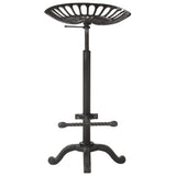Bar Stool Black Cast Iron - Front View