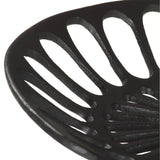 Bar Stool Black Cast Iron - 45-Degree Angle