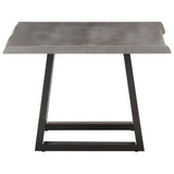 Coffee Table with Live Edges 60x60x40 cm Solid Acacia Wood - Side View