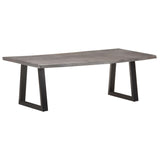 Coffee Table with Live Edges 115x60x40 cm Solid Acacia Wood - Low Angle