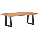 Coffee Table with Live Edges 115x60x40 cm Solid Acacia Wood