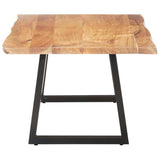 Coffee Table with Live Edges 115x60x40 cm Solid Acacia Wood