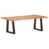 Coffee Table with Live Edges 115x60x40 cm Solid Acacia Wood
