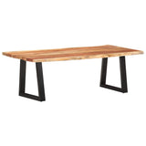 Coffee Table with Live Edges 115x60x40 cm Solid Acacia Wood