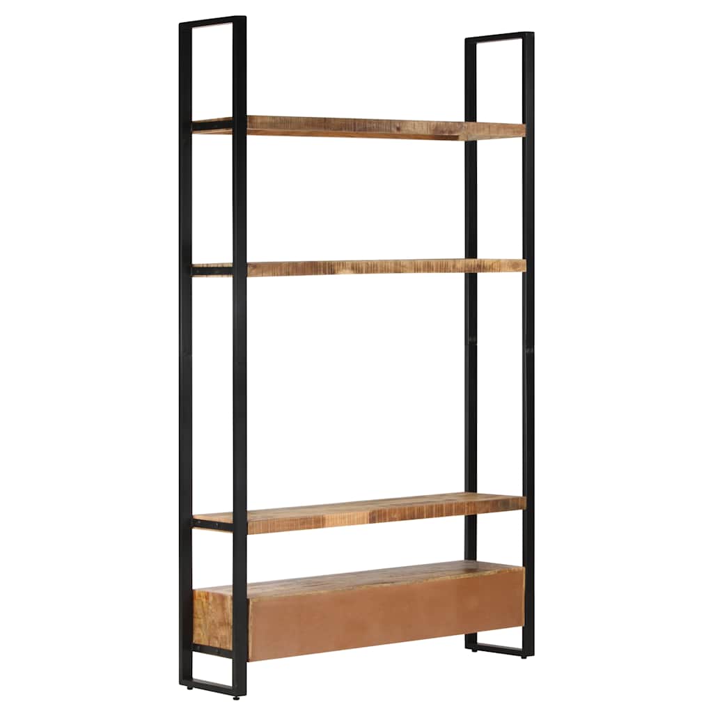 Bookshelf 118x30x200 cm Solid Rough Mango Wood