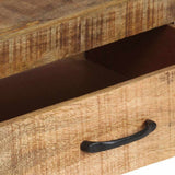 Bookshelf 118x30x200 cm Solid Rough Mango Wood