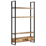 Bookshelf 118x30x200 cm Solid Rough Mango Wood