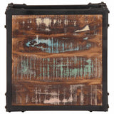 Coffee Table 40x40x36 cm Solid Reclaimed Wood - Rear View