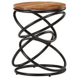 End Table 40x40x52 cm Solid Acacia Wood - Low Angle
