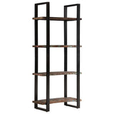 4-Tier Bookcase 80x40x180 cm Solid Reclaimed Wood - Side View