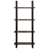 4-Tier Bookcase 80x40x180 cm Solid Reclaimed Wood - Top-Down View