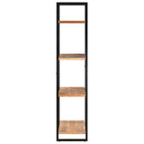 4-Tier Bookcase 80x40x180 cm Solid Acacia Wood - Side View
