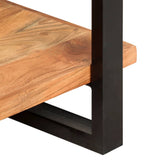 4-Tier Bookcase 80x40x180 cm Solid Acacia Wood - Top-Down View