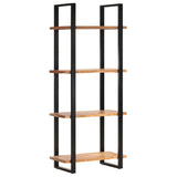 4-Tier Bookcase 80x40x180 cm Solid Acacia Wood - Close-Up Angle