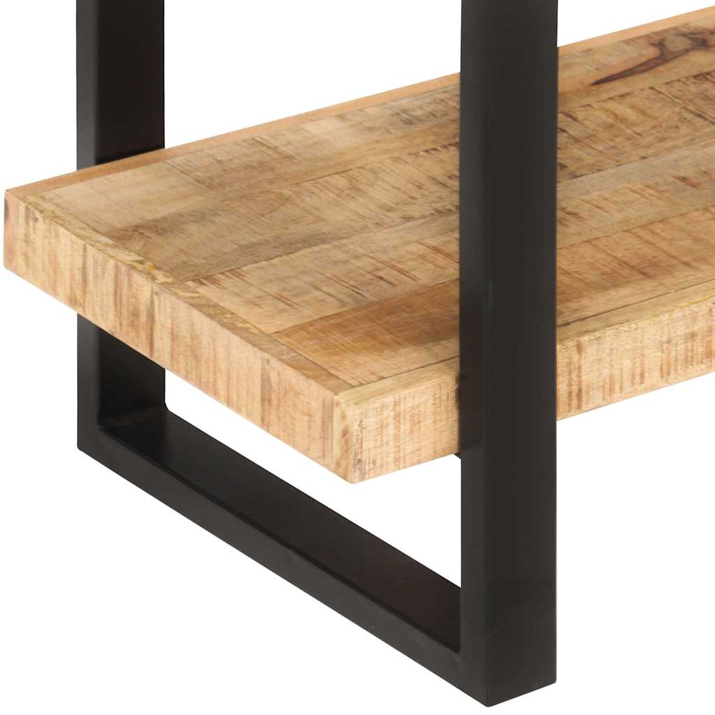 4-Tier Bookcase 120x40x180 cm Rough Mango Wood