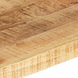 4-Tier Bookcase 120x40x180 cm Rough Mango Wood - 45-Degree Angle
