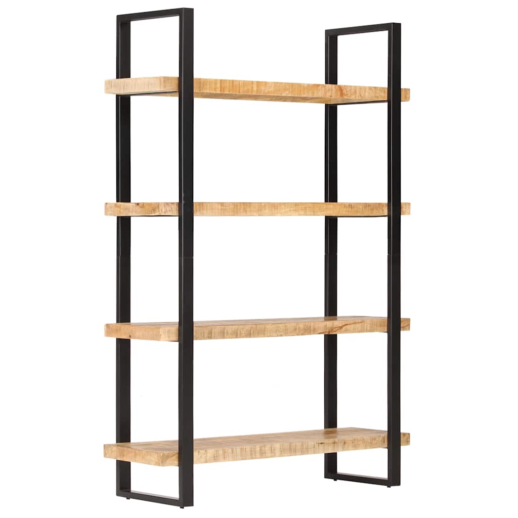 4-Tier Bookcase 120x40x180 cm Rough Mango Wood