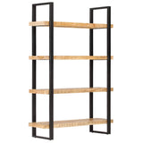 4-Tier Bookcase 120x40x180 cm Rough Mango Wood
