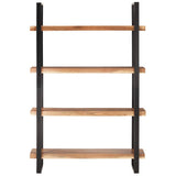 4-Tier Bookcase 120x40x180 cm Solid Acacia Wood