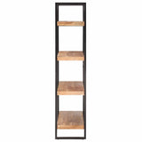 4-Tier Bookcase 120x40x180 cm Solid Acacia Wood - Side View