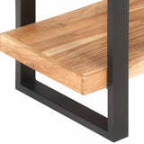 4-Tier Bookcase 120x40x180 cm Solid Acacia Wood - Top-Down View