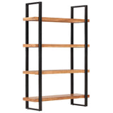 4-Tier Bookcase 120x40x180 cm Solid Acacia Wood - Close-Up Angle