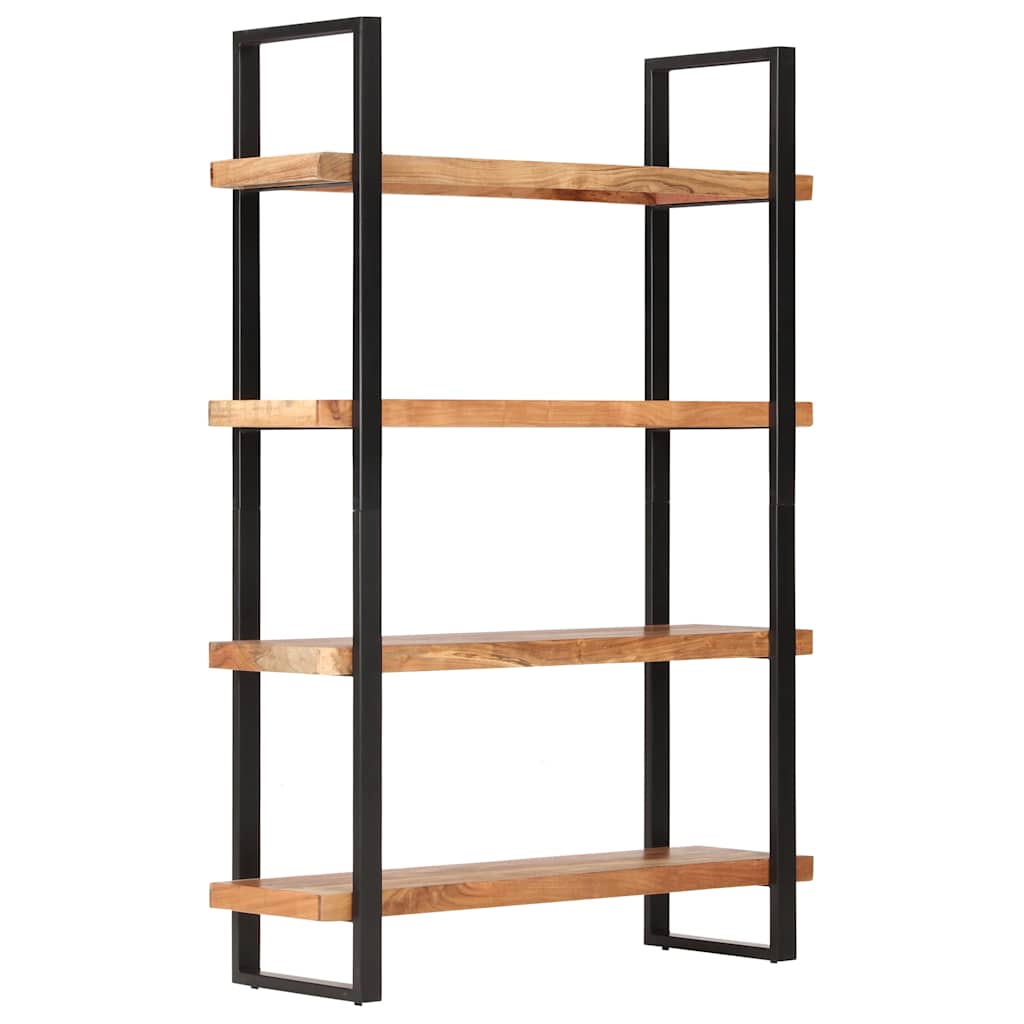 4-Tier Bookcase 120x40x180 cm Solid Acacia Wood