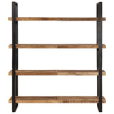 4-Tier Bookcase 160x40x180 cm Rough Mango Wood - Top-Down View