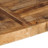 4-Tier Bookcase 160x40x180 cm Rough Mango Wood - Low Angle