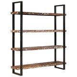 4-Tier Bookcase 160x40x180 cm Solid Reclaimed Wood - Side View