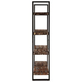 4-Tier Bookcase 160x40x180 cm Solid Reclaimed Wood