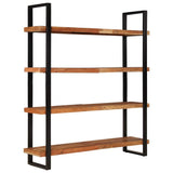 4-Tier Bookcase 160x40x180 cm Solid Acacia Wood