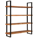 4-Tier Bookcase 160x40x180 cm Solid Acacia Wood