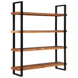 4-Tier Bookcase 160x40x180 cm Solid Acacia Wood - Side View