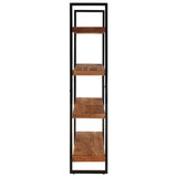 4-Tier Bookcase 160x40x180 cm Solid Acacia Wood