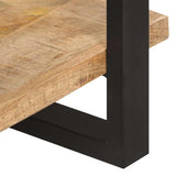 Sideboard with 3 Shelves 120x40x75 cm Rough Mango Wood