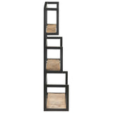 Wall Shelf 60x20x85 cm Rough Mango Wood