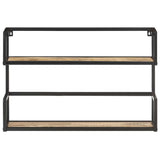Wall Shelf 60x20x60 cm Rough Mango Wood