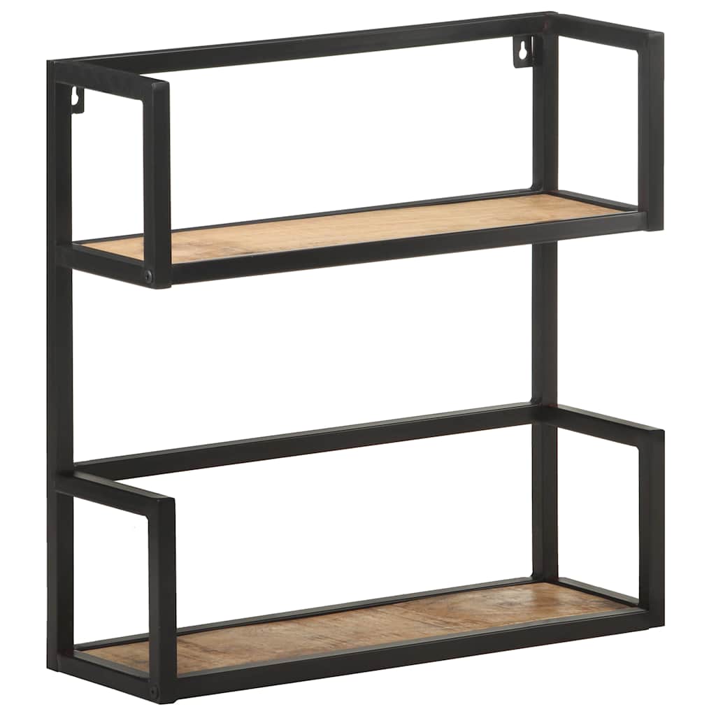 Wall Shelf 60x20x60 cm Rough Mango Wood