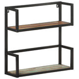 Wall Shelf 60x20x60 cm Solid Reclaimed Wood