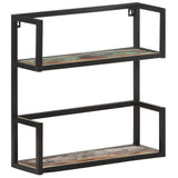 Wall Shelf 60x20x60 cm Solid Reclaimed Wood