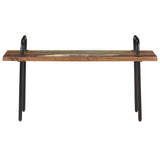 Bench 110 cm Solid Reclaimed Wood - Front View