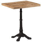 Bistro Table 60x60x77 cm Rough Mango Wood