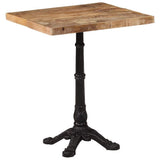 Bistro Table 60x60x77 cm Rough Mango Wood